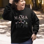 Gepersonaliseerd This Mommy Belongs To 1-16 Geboortebloem Sweatshirt met Naam Verjaardag Moederdag Cadeau voor Mama Oma