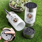Personalized Always Loved Photo Solar Garden Light with Name and Year Garden Decor Sympathy Memorial Gift for Loss of Loved One