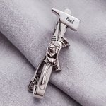 Personalized Fire Axe Tie Clip with Text Meaningful Retirement Father's Day Birthday Gift for Firefighter Retirement