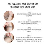 Personalised Adjustable Emergency Medical Alert ID Mesh Band Bracelet with Engraved Text Birthday Gift for Diabetes Allergy Autism Epilepsy