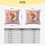 Personalizzato mamma citazione foto floreale morbido cuscino copertina con nome Home Sofa Decor regalo di compleanno per la mamma nonna