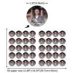 Personalized Graduation Photo Stickers with Name and Text Set of 20 Favor Label Celebration Party Decor Gift for Graduates