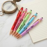 Personalised Birth Flower Zodiac Design Retractable Glitter Ballpoint Pen with Name Daily Use Birthday Gift for Student Friend Teacher