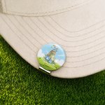 Personalised Birth Flower Golf Ball Marker Magnetic Hat Clip with Name Birthday Game Day Gift for Golf Players Lovers