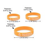 Gepersonaliseerde Silicone Emergency Medical Alert ID Band armband met gegraveerde tekst Verjaardagscadeau voor diabetes allergie epilepsie autisme