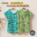 Personalised 1-6 Funny Marsupilami Face Photo Soft Quick Dry Hooded Beach Towel with Name Beach Holiday Gift for Kids | Callie × Marsupilami®