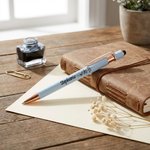 Personalised Birth Flower Zodiac Design Retractable Glitter Ballpoint Pen with Name Daily Use Birthday Gift for Student Friend Teacher
