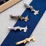 Personalized Fire Axe Tie Clip with Text Meaningful Retirement Father's Day Birthday Gift for Firefighter Retirement