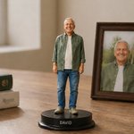 Personnalisé Photo créative à 3D Statue Ornement avec base et nom Décoration de la maison en mémoire aimante Sympathie Cadeau pour Ami Pet Lover
