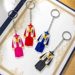 Personalized Graduation Cap Gown Acrylic Keychain with Name and Year Backpack Accessory Graduation Ceremony Gift for Class of 2026 Graduates