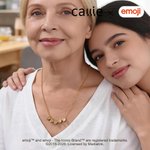 Personnalisé pierre de naissance emoji Scène Collier magnétique avec noms Bijoux délicat Fête des mères Anniversaire Cadeau pour maman Grand-mère | Callie × emoji ™.