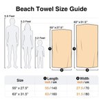 Personalized Cartoon Beach Kid Character Oversized Quick Dry Beach Towel with Name Birthday Summer Vacation Birthday Pool Party Gift for Boys Girls
