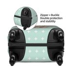 Personalized Cute Highland Cow Birth Flower Luggage Protective Cover Fits 18-32 Inches Suitcase with Name Travel Accessories Birthday Gift for Women