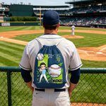 Personalized Multicolour Ball Sports Cartoon Character Drawstring Beach Backpack with Name Beach Party Birthday Gift for Ball Sports Lovers