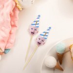 Personalized 12 Pcs Face Photo Cupcake Toppers for Birthday Party Decorations