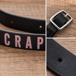 Personalised Multicolour Text PU Leather Horse Neck Strap Horseback Riding Use Training Birthday Gift for Equestrian Horse Owner Horse Rider
