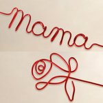 Personalisierte Multi-Color Draht Rose mit Titel Muttertag Geburtstag Jahrestag Geschenk für Mama Oma