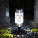 Personalized Exquisite Pigeon Butterfly Floral Solar Garden Light with Name and Text Cemetery Garden Memorial Gift for Bereaved Families
