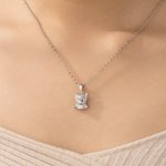 Personalized Highland Cow Love Birthstone Necklace Earrings Dainty Jewelry Daily Wear Birthday Gift for Women Highland Cow Lovers