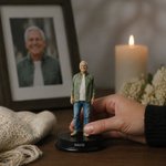 Personnalisé Photo créative à 3D Statue Ornement avec base et nom Décoration de la maison en mémoire aimante Sympathie Cadeau pour Ami Pet Lover