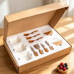Set di sottobicchieri personalizzati King of The Grill in marmo d'acacia 11 pezzi con ciotola e cucchiaio Regalo per la festa del papà per il nonno