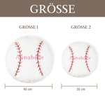 Personalisiertes Ball-Kissen mit gesticktem Namen | Plüsch-Fußball | Basketball-Kissen | Zimmerdekoration | Geburtstagsgeschenk für Sportliebhaber