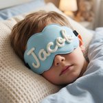 Personalized Multicolour Yarn Name Eye Mask with Name Daily Use Birthday Bridesmaid Gift for Sister Best Friends Family