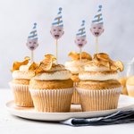 Personalized 12 Pcs Face Photo Cupcake Toppers for Birthday Party Decorations