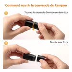 Tampon d'œuf personnalisé avec motif et nom - Encre de qualité alimentaire et boîte cadeau - Cadeau d'anniversaire pour agriculteur et éleveur