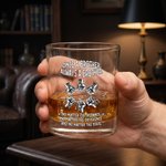 Personalised 2-6 Fist Bumps 10 oz Rock Whiskey Glass with Names Birthday Anniversary Gift for Brother Whiskey Lover
