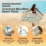 Personalisierte Multicolor Plaid Blume Lächeln emoji Quick Dry Mikrofaser Strandtuch mit Namen Sommer Geburtstag Geschenk für Freunde Mädchen | Callie × emoji ™