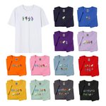 Personnalisé Fleur de naissance brodée multicolore 100% coton T-shirt Sweatshirt Hoodie Daily Wear Cadeau d'anniversaire pour Maman Grand-mère