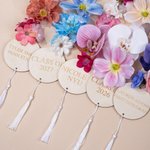 Etole de graduation florale personnalisée Class of 2026 Lei Sash avec texte et année Accessoires pour la cérémonie de graduation Cadeau de graduation pour les gradués