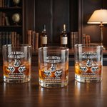 Personalised 2-6 Fist Bumps 10 oz Rock Whiskey Glass with Names Birthday Anniversary Gift for Brother Whiskey Lover