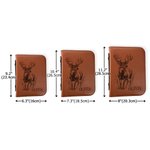 Personalizzato Buck Deer Name Copertina del libro della Bibbia in pelle PU con cerniera e maniglia per il trasporto Regalo per il giorno del battesimo religioso per i cristiani Preghiere