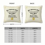 Personalized High School College Graduation Diploma Soft Throw Pillow Cover with Name and School Name Room Decor Graduation Gift for Graduates
