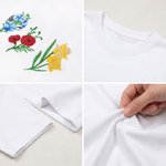 Personnalisé Fleur de naissance brodée multicolore 100% coton T-shirt Sweatshirt Hoodie Daily Wear Cadeau d'anniversaire pour Maman Grand-mère
