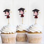 Personalized Graduation Photo Cupcake Toppers Cake Decorations Party Favors Gift for Graduates