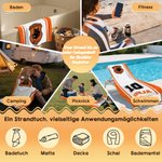 Personalisiertes Strandtuch mit Namen Nummer und Logo | schnelltrocknend | Badetuch für Sport und Schwimmen | Geburtstag Geschenk für Vereine Teams