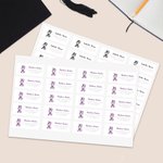 Personalisierte Mortarboard Graduation Sticker mit Namen Jahr und Adresse Festival Dekoration Graduation Favor Geschenk für Klasse von 2026 Absolventen