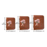 Personalizzato multicolore Bouquet di fiori di nascita Versetti della Bibbia Copertina del libro in pelle PU con nome e titolo Regalo di battesimo di compleanno per donne cristiane