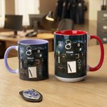 Personalized Police Cap Badge Uniform 11/15 oz Ceramic Mug with Name Police Academy Graduation Retirement Gift for Police Graduate