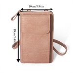 Personalized Multicolour Cheerleading Girl PU Leather Phone Wallet Crossbody Bag with Name Birthday Team Gift for Her