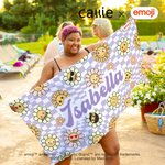 Personalisierte Multicolor Plaid Blume Lächeln emoji Quick Dry Mikrofaser Strandtuch mit Namen Sommer Geburtstag Geschenk für Freunde Mädchen | Callie × emoji ™