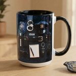 Personalized Police Cap Badge Uniform 11/15 oz Ceramic Mug with Name Police Academy Graduation Retirement Gift for Police Graduate