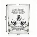 Personalised 2-6 Fist Bumps 10 oz Rock Whiskey Glass with Names Birthday Anniversary Gift for Brother Whiskey Lover