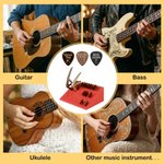 Gepersonaliseerde Multicolor 3D afgedrukte naam Gitaar plectrum Capo houder Plectrum opbergdoos Muziek Studio Decor Verjaardagscadeau voor muzikant Gitaarspeler