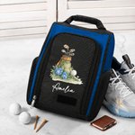 Personalized Golf Theme Birth Flower Large Golf Shoe Bag with Name Golf Club Birthday Gift for  Golf Lover Player
