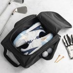 Personalized Golf Theme Birth Flower Large Golf Shoe Bag with Name Golf Club Birthday Gift for  Golf Lover Player