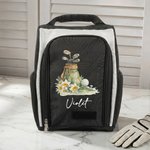Personalized Golf Theme Birth Flower Large Golf Shoe Bag with Name Golf Club Birthday Gift for  Golf Lover Player